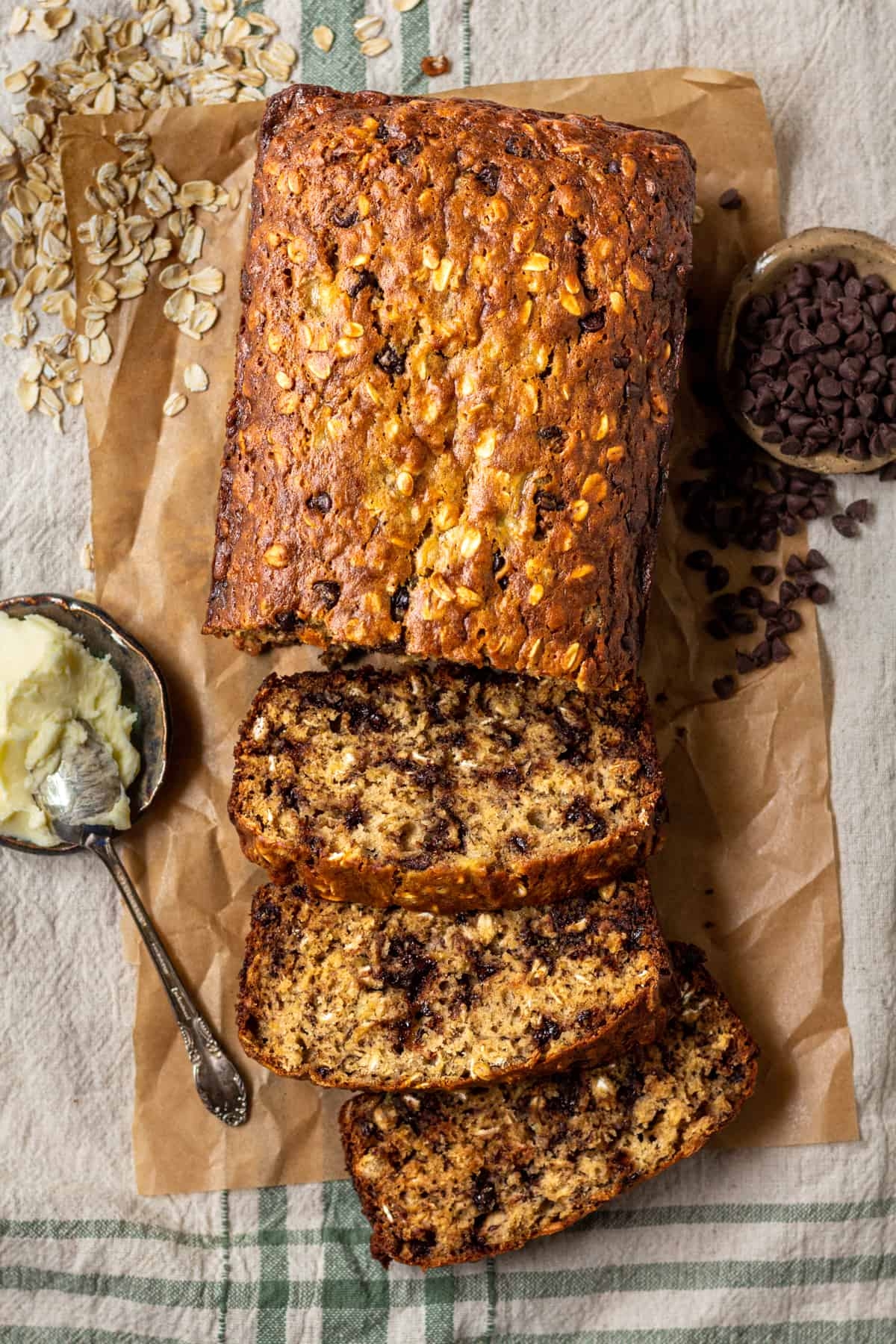 Chocolate Chip Oatmeal Banana Bread Sugar Snap Peas Chocolate Chip Oatmeal Banana Bread Sugar Snap Peas