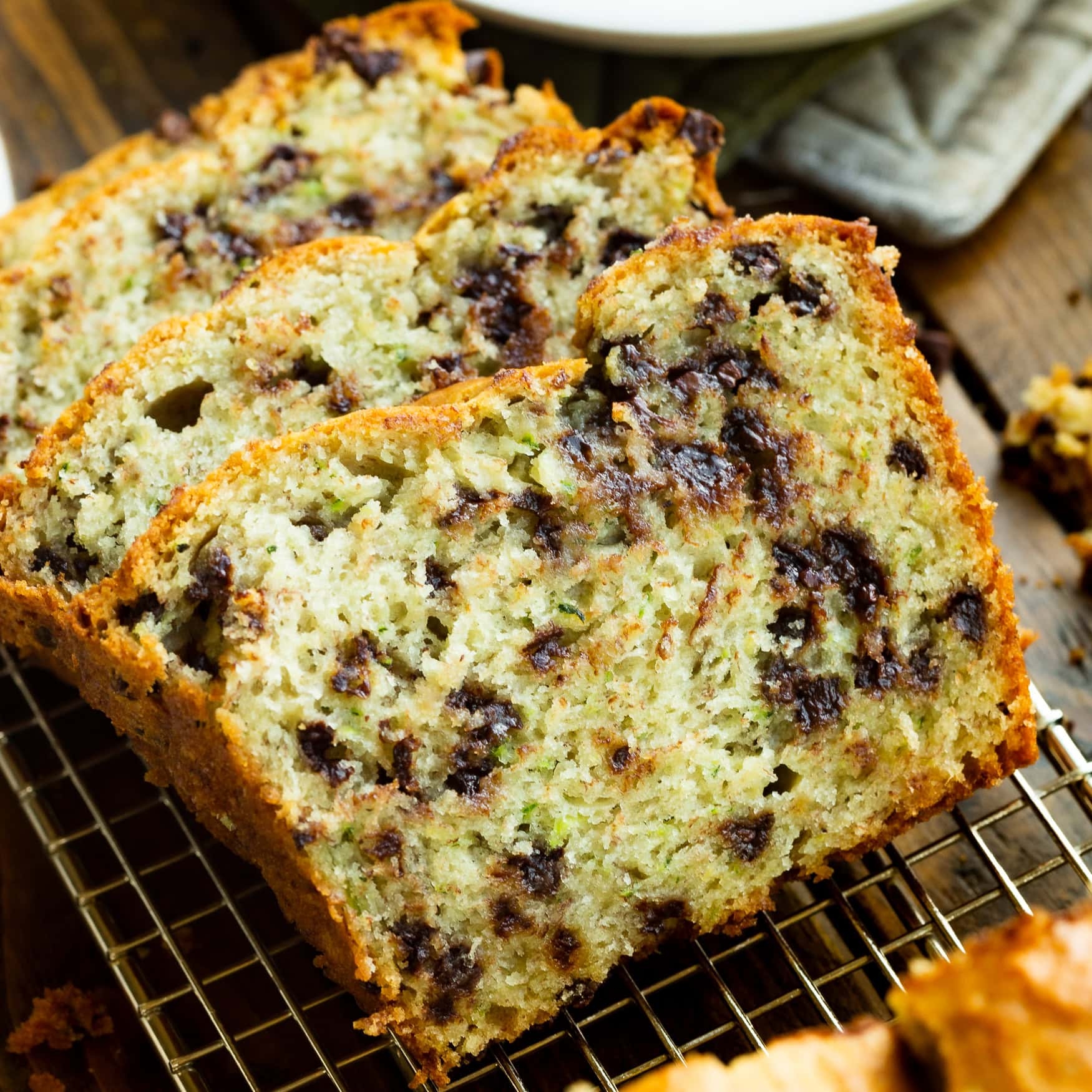 Chocolate Chip Zucchini Banana Bread Recipe Oh Sweet Basil