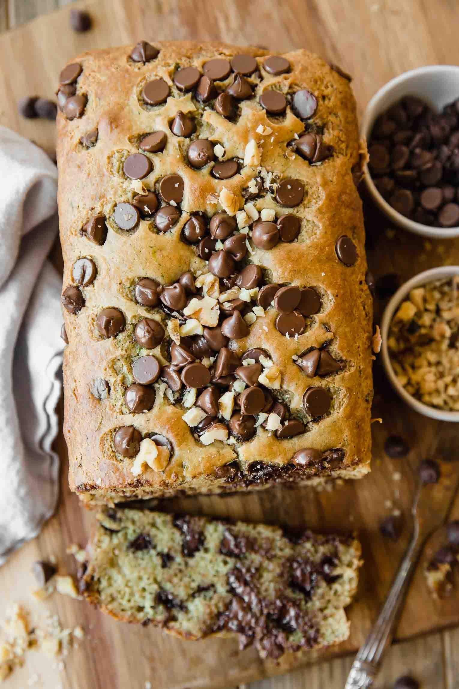 chocolate chip zucchini bread recipe