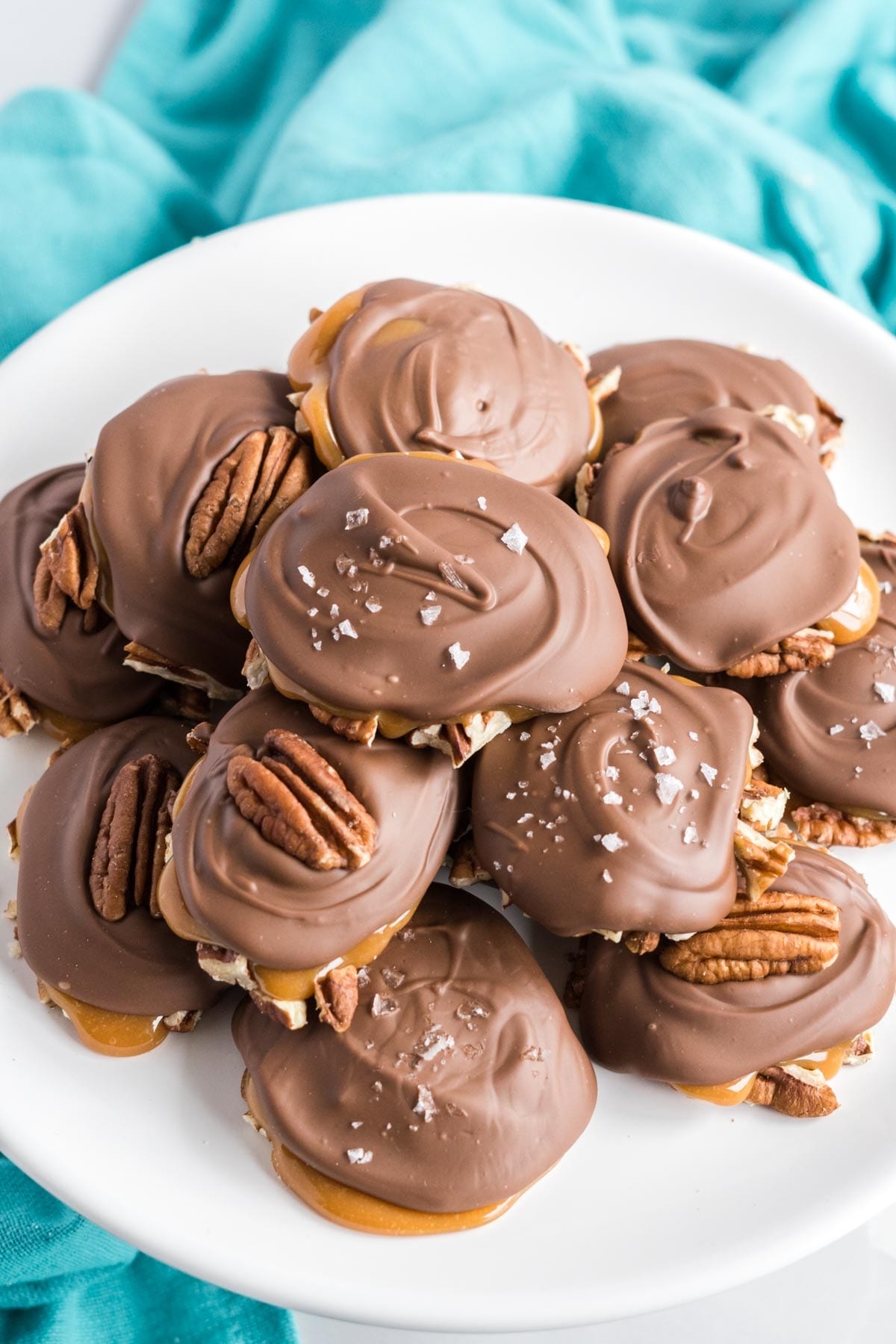 Chocolate Pecan Turtle Candy Tastes Of Homemade