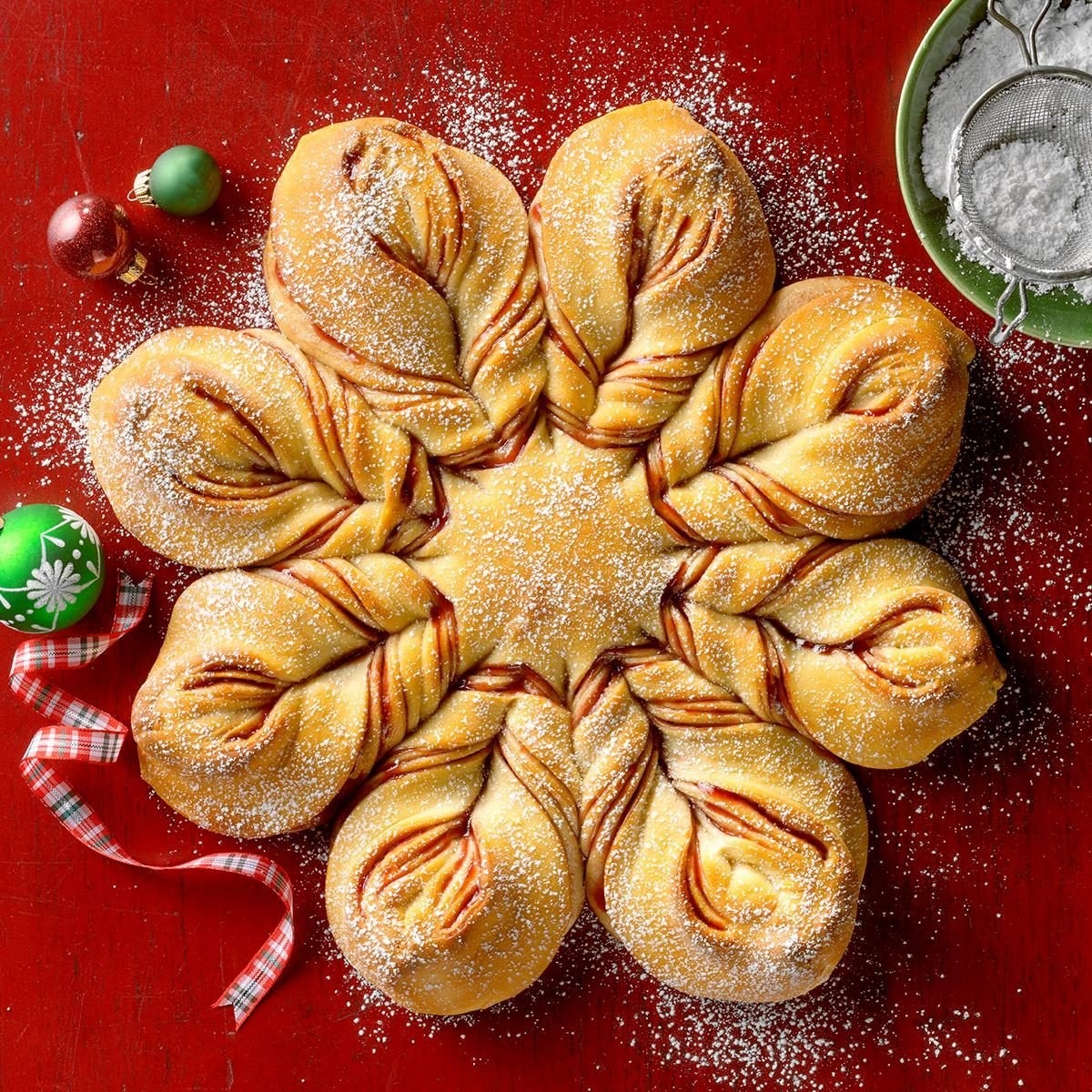 Christmas Star Twisted Bread Recipe How To Make It