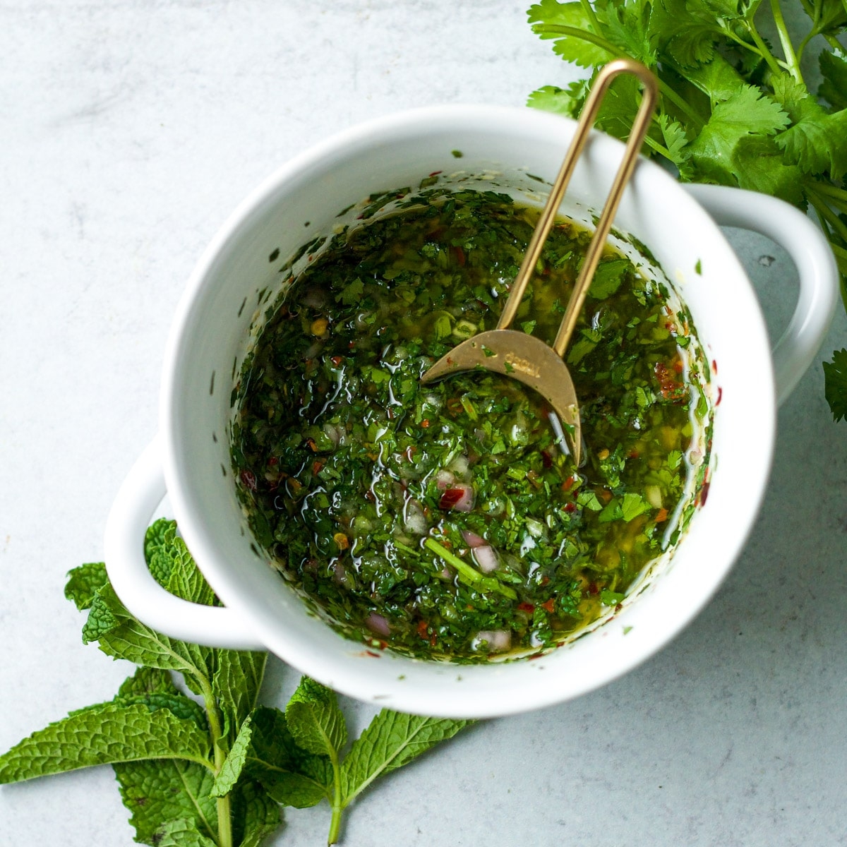 Cilantro Chimichurri Sauce One Girl One Kitchen Cilantro Chimichurri Sauce One Girl One Kitchen