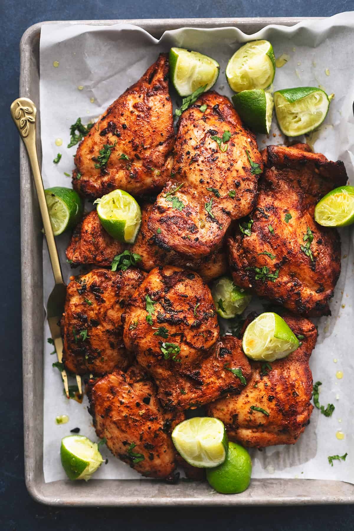 Cilantro Lime Grilled Chicken Thighs Creme De La Crumb