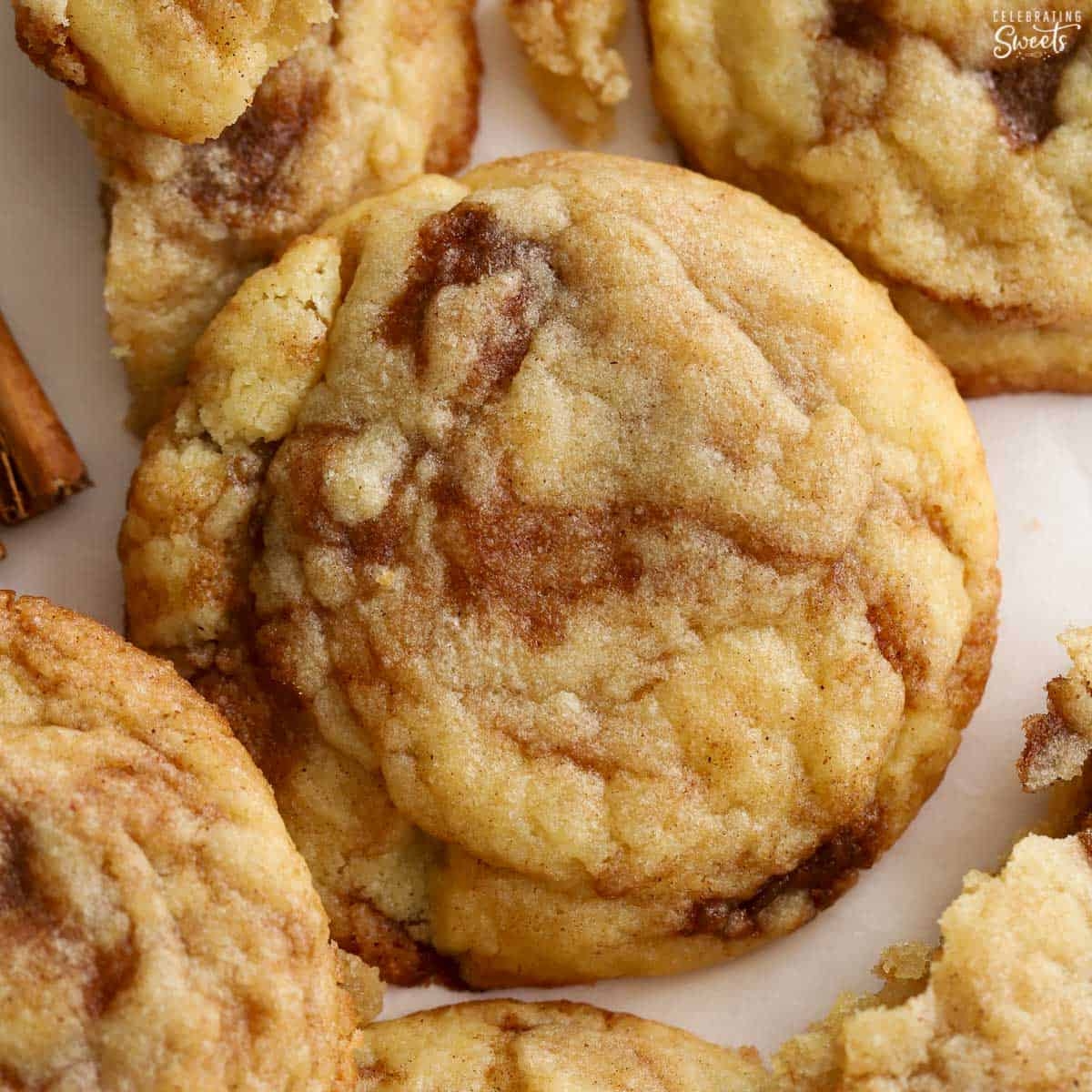 Cinnamon Roll Sugar Cookies Celebrating Sweets