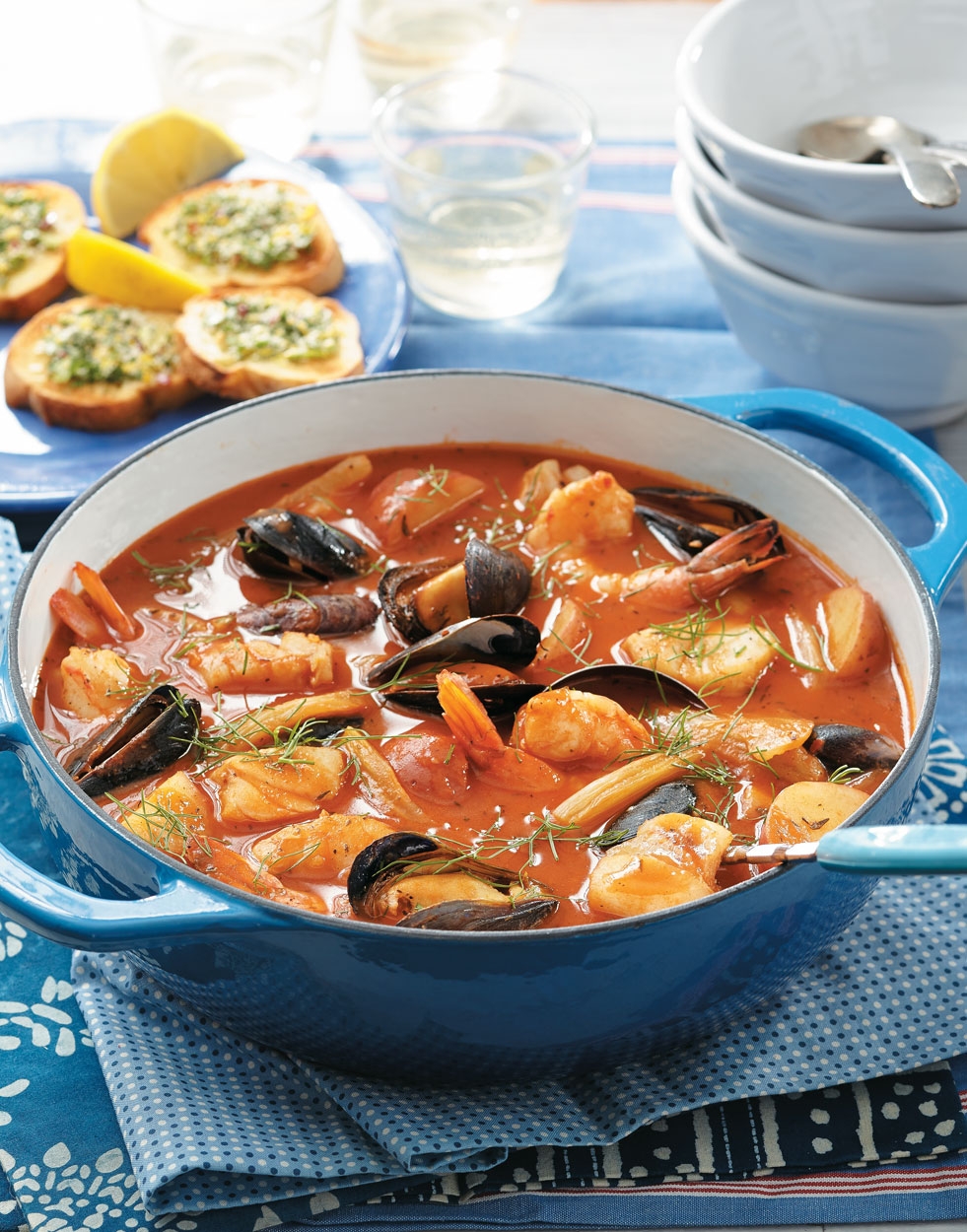 Cioppino With Cod Mussels Shrimp Recipe