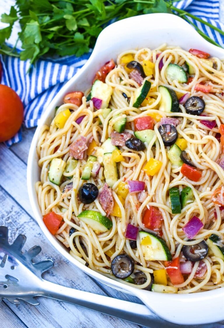 Cold Spaghetti Salad The Quicker Kitchen