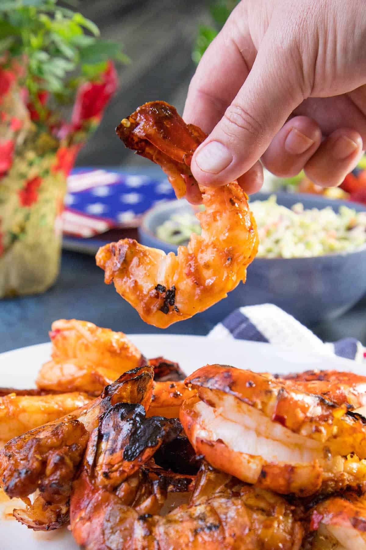 Colossal Grilled Shrimp With Harissa Marinade Chili Pepper Madness