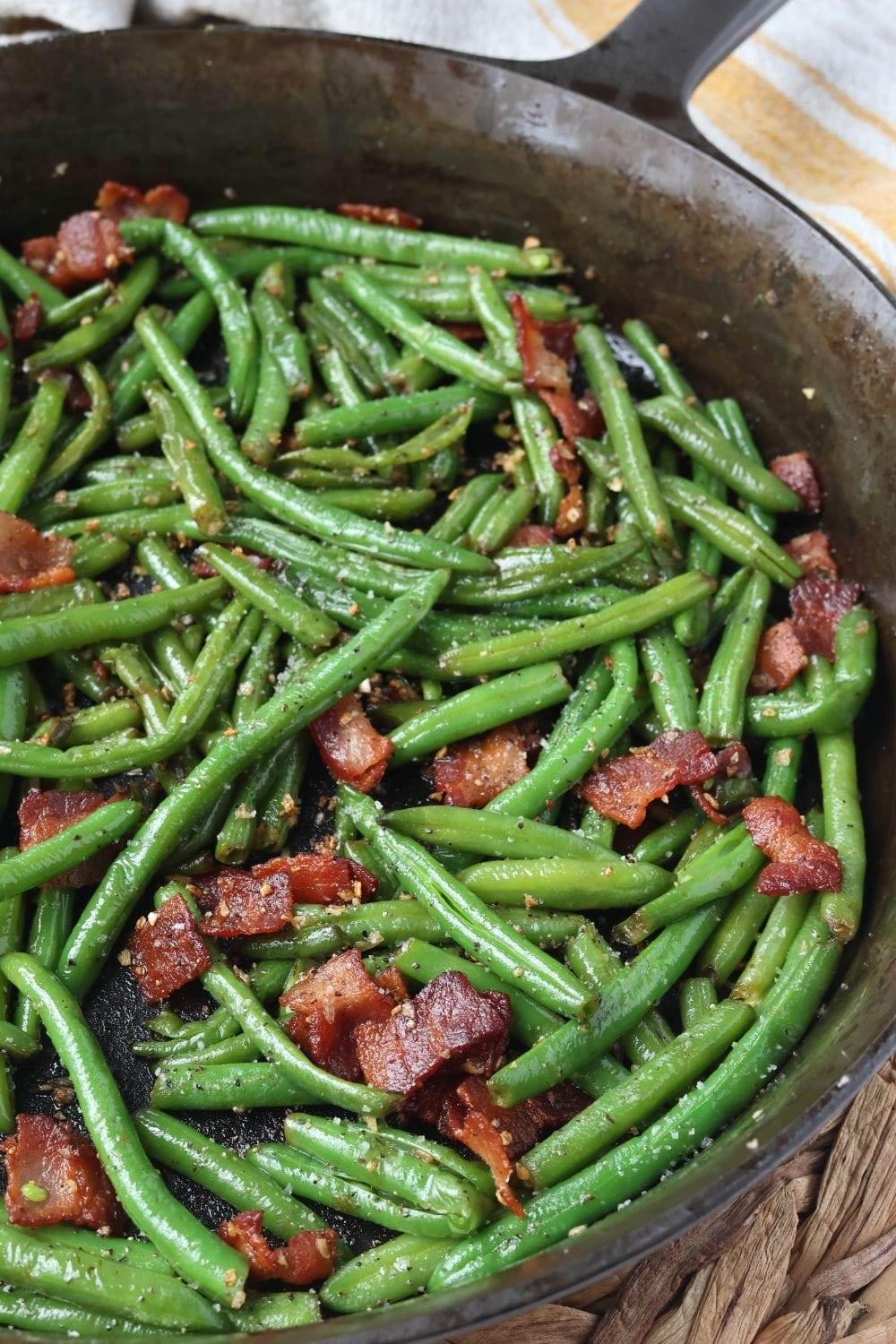 Cooking Frozen Green Beans With Bacon Onion And Garlic Rocky Hedge Farm
