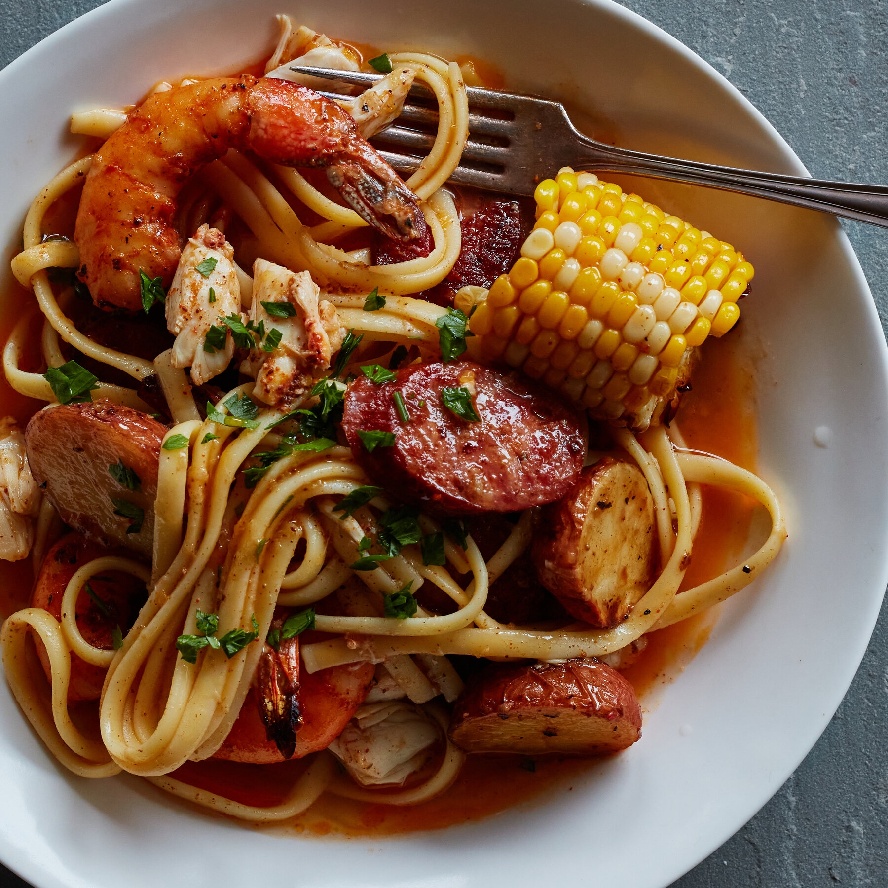 Crab And Shrimp Boil Pasta Recipe Crab And Shrimp Boil Pasta Recipe