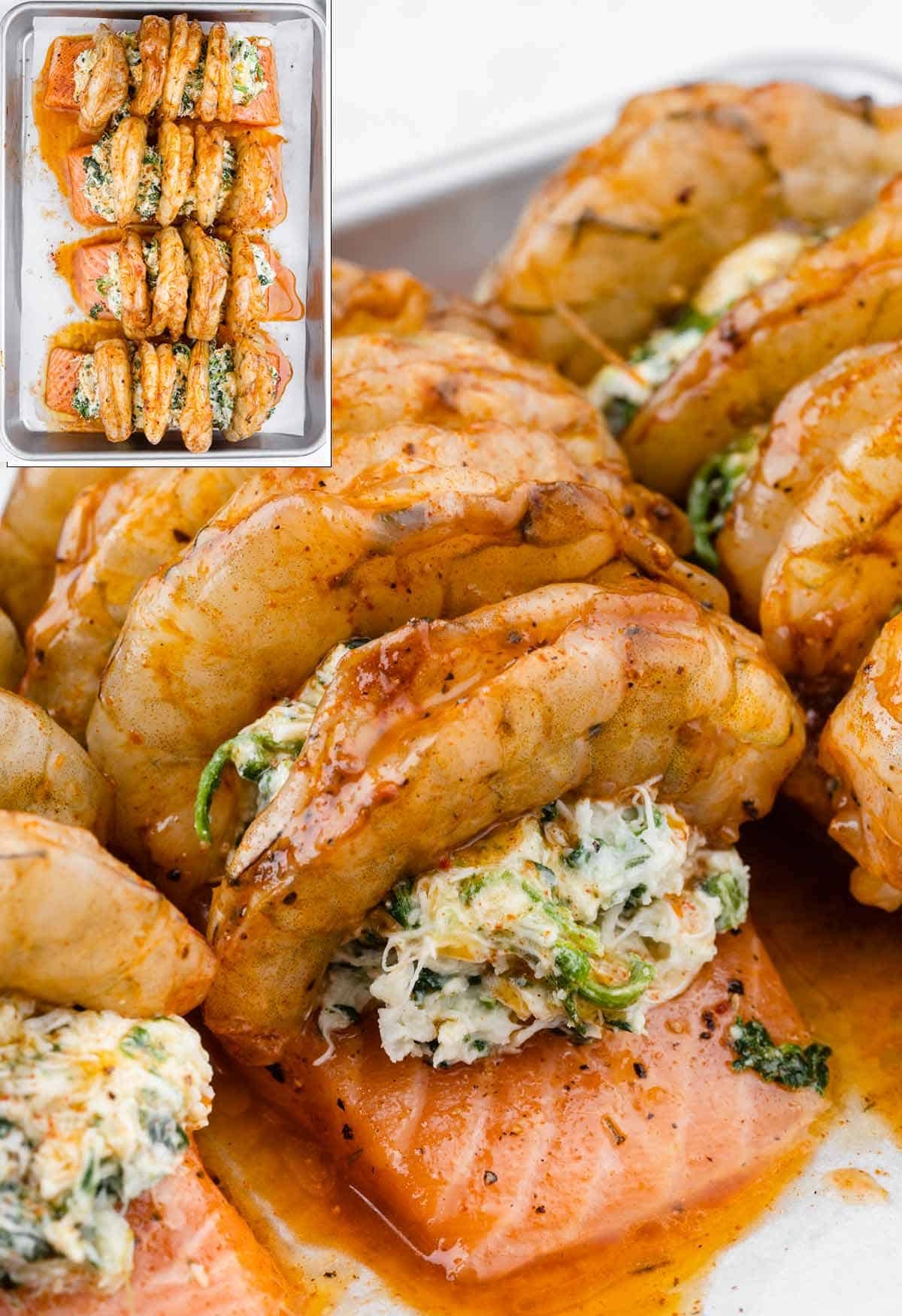 Crab And Shrimp Stuffed Salmon Chefjar
