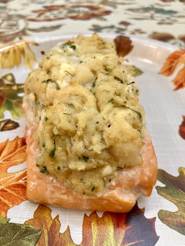 stuffed salmon with crabmeat and shrimp recipe