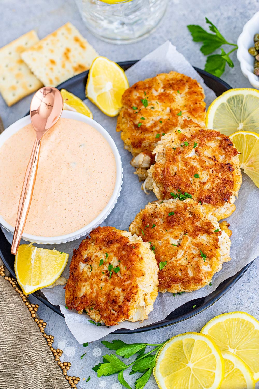 Crab Cakes With Remoulade Sauce Cooked By Julie