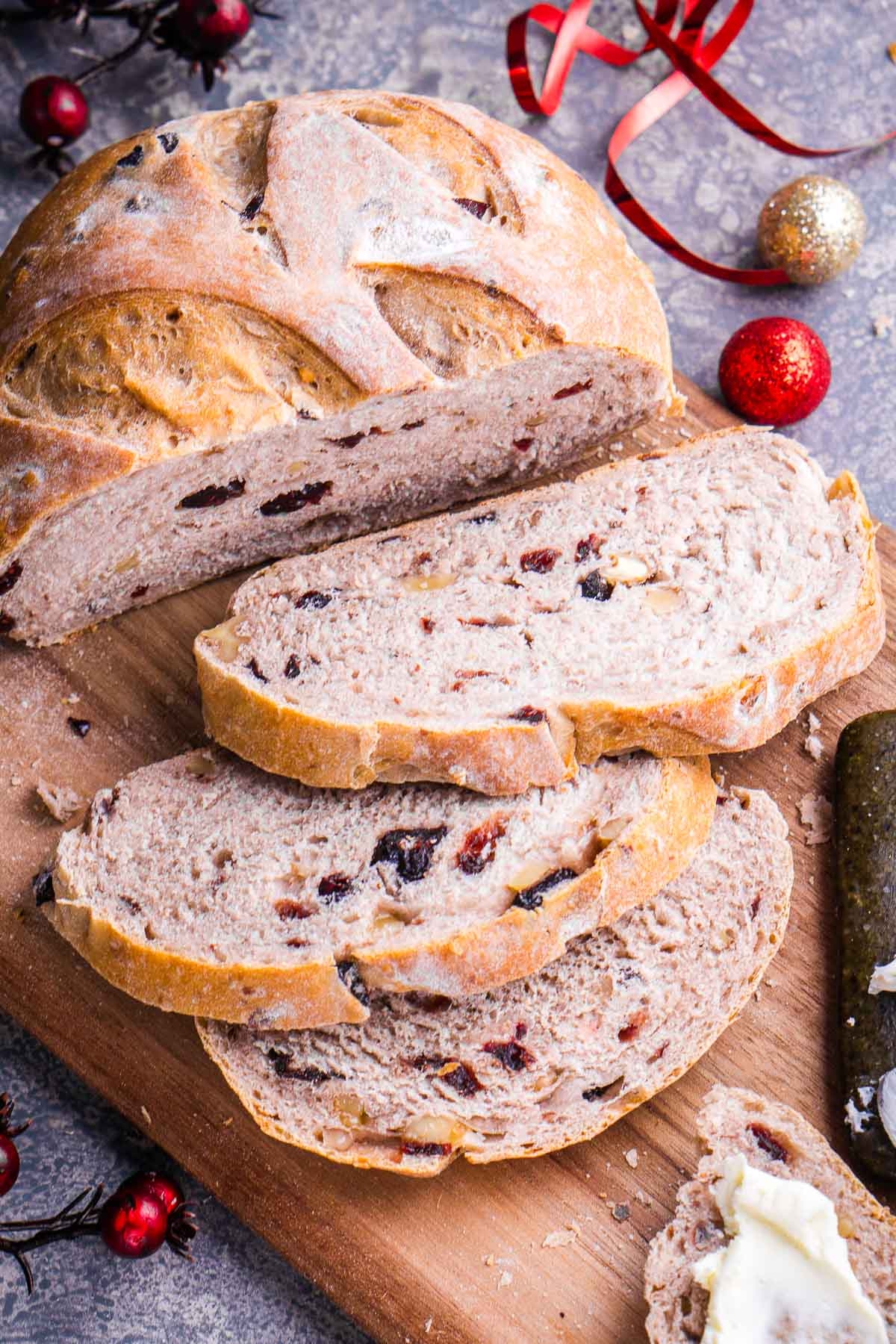 Cranberry Walnut Bread Recipe The Kitchen Girl