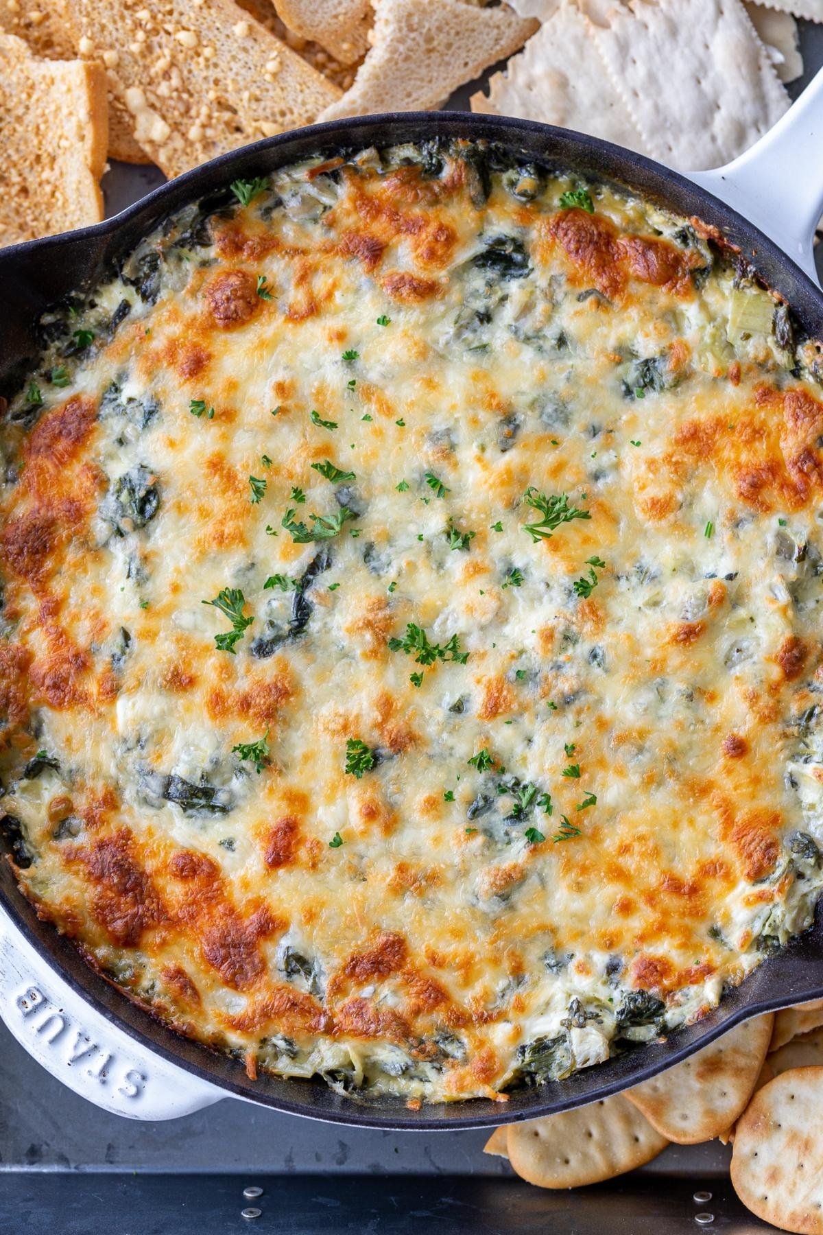 Crazy Easy Spinach Artichoke Dip Momsdish Crazy Easy Spinach Artichoke Dip Momsdish