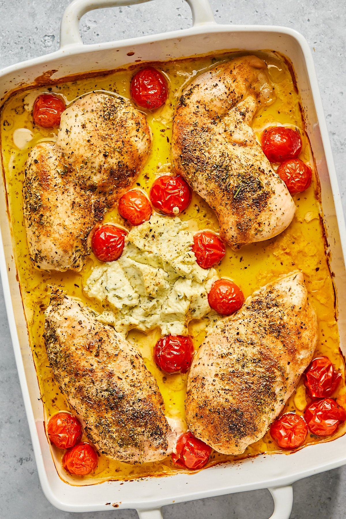 Creamy Boursin Chicken Bake Mary s Whole Life