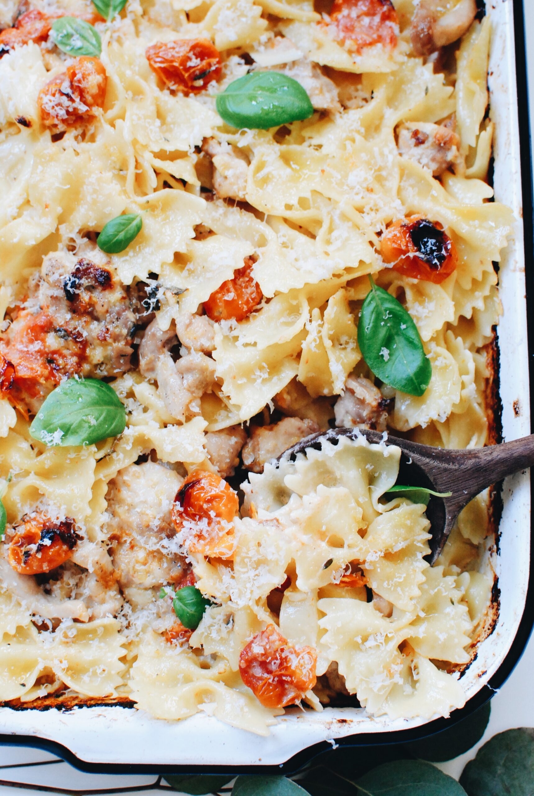 Creamy Bowtie Pasta With Chicken And Tomatoes Bev Cooks