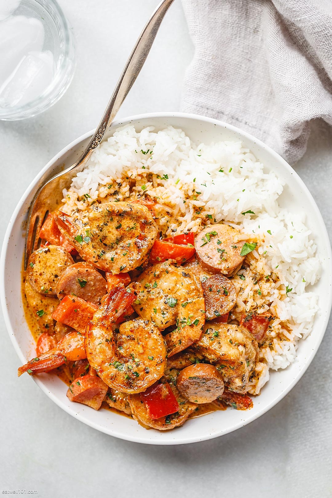 Creamy Cajun Shrimp And Sausage Recipe Eatwell101