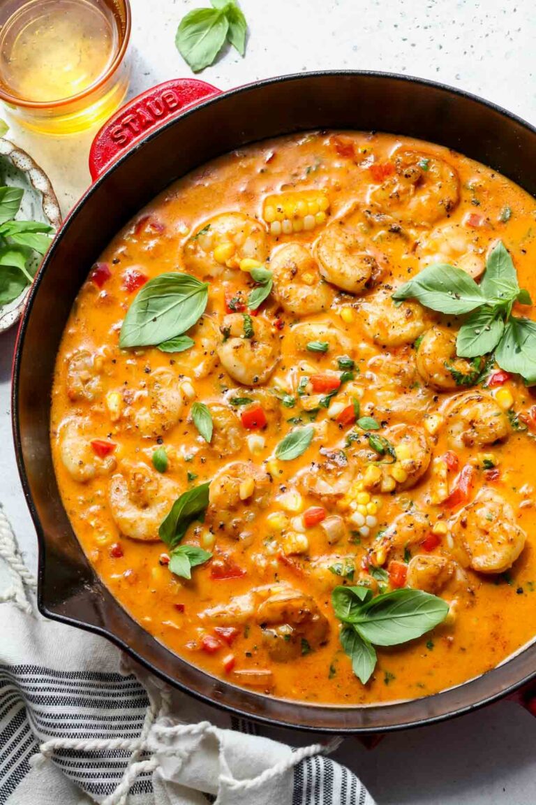 Creamy Coconut Shrimp Skillet Dishing Out Health
