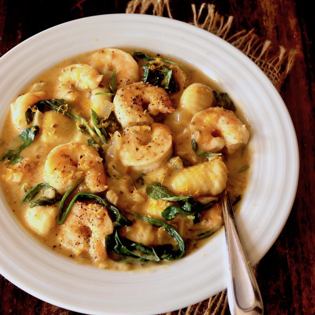 Creamy Coconut Shrimp With Gnocchi Cooking On The Weekends
