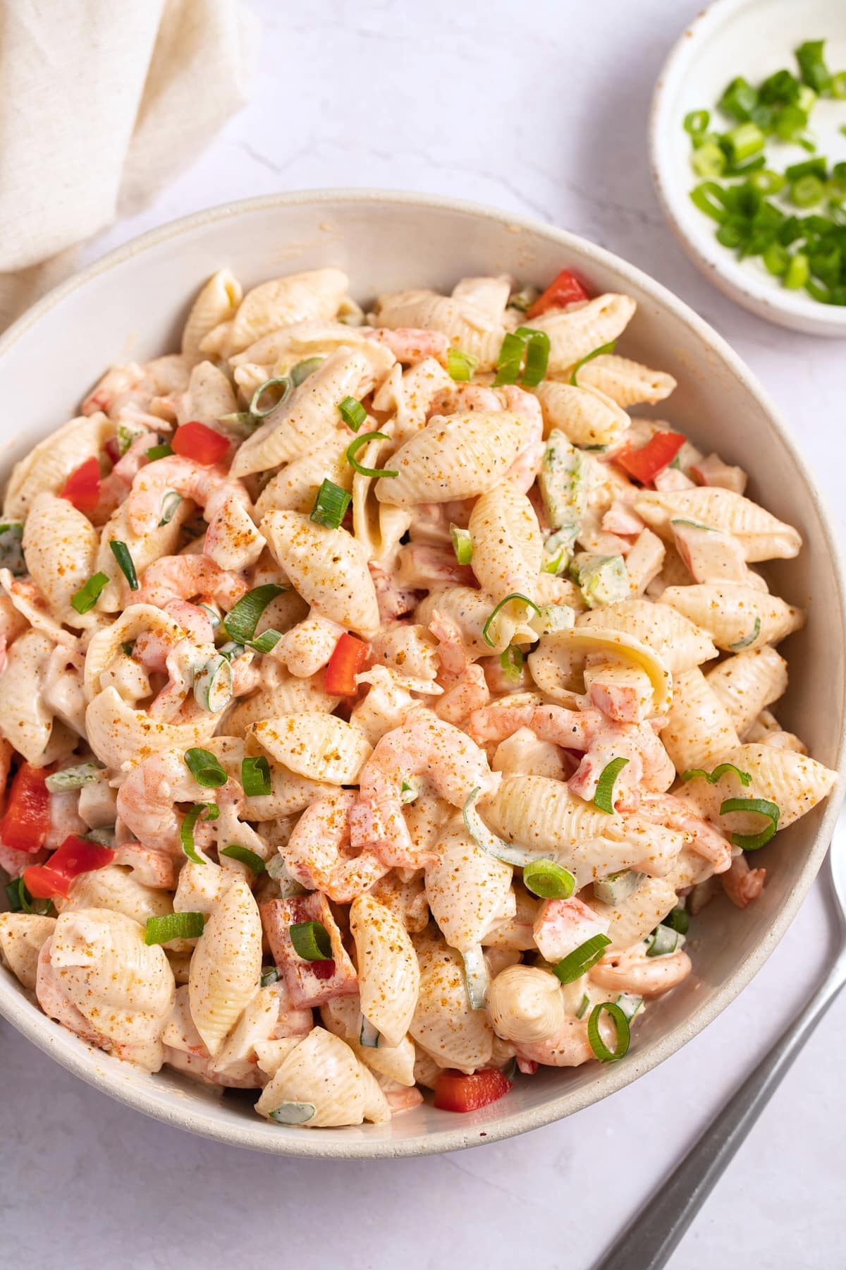 Creamy Cold Seafood Salad With Pasta Shrimp My Forking Life