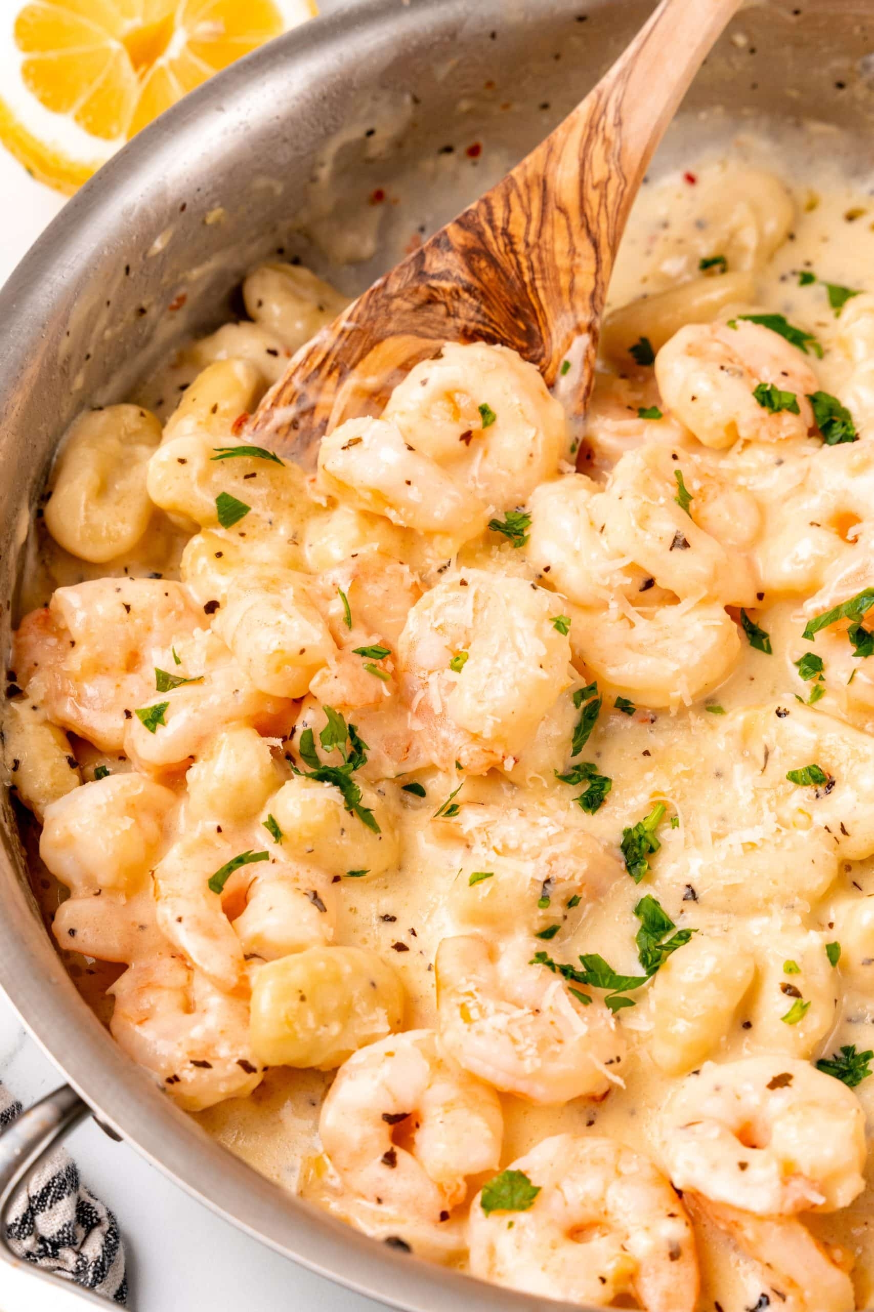 Creamy Gnocchi Shrimp Scampi 4 Sons R Us