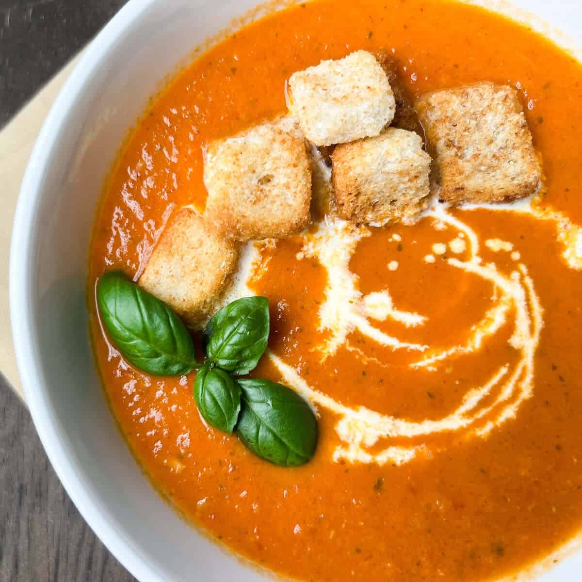 Creamy Roasted Tomato Soup Panera Copycat You re Gonna Bake It After All