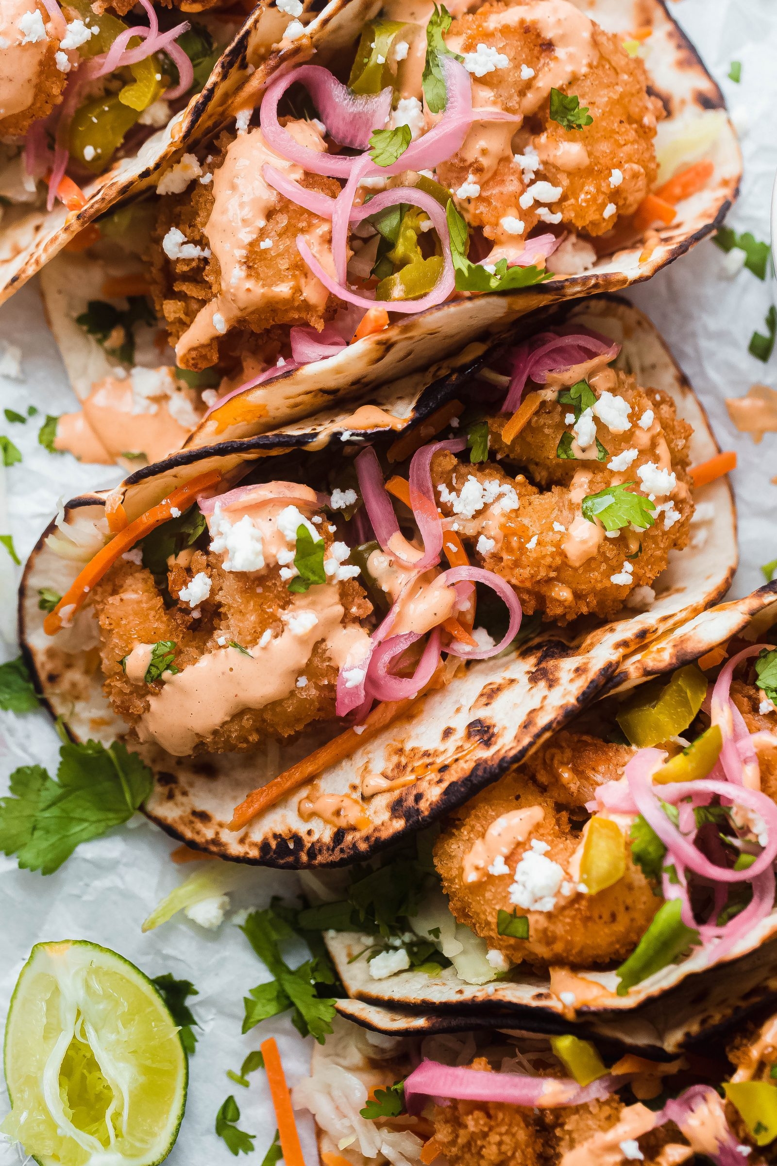 Crispy Baja Shrimp Tacos With Chipotle Mayo Recipe Little Spice Jar