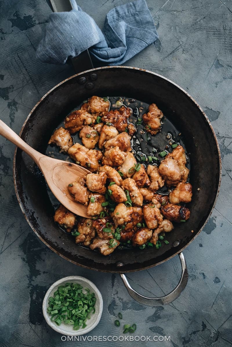 Crispy Chinese Honey Chicken without Deep Frying Omnivore s Cookbook