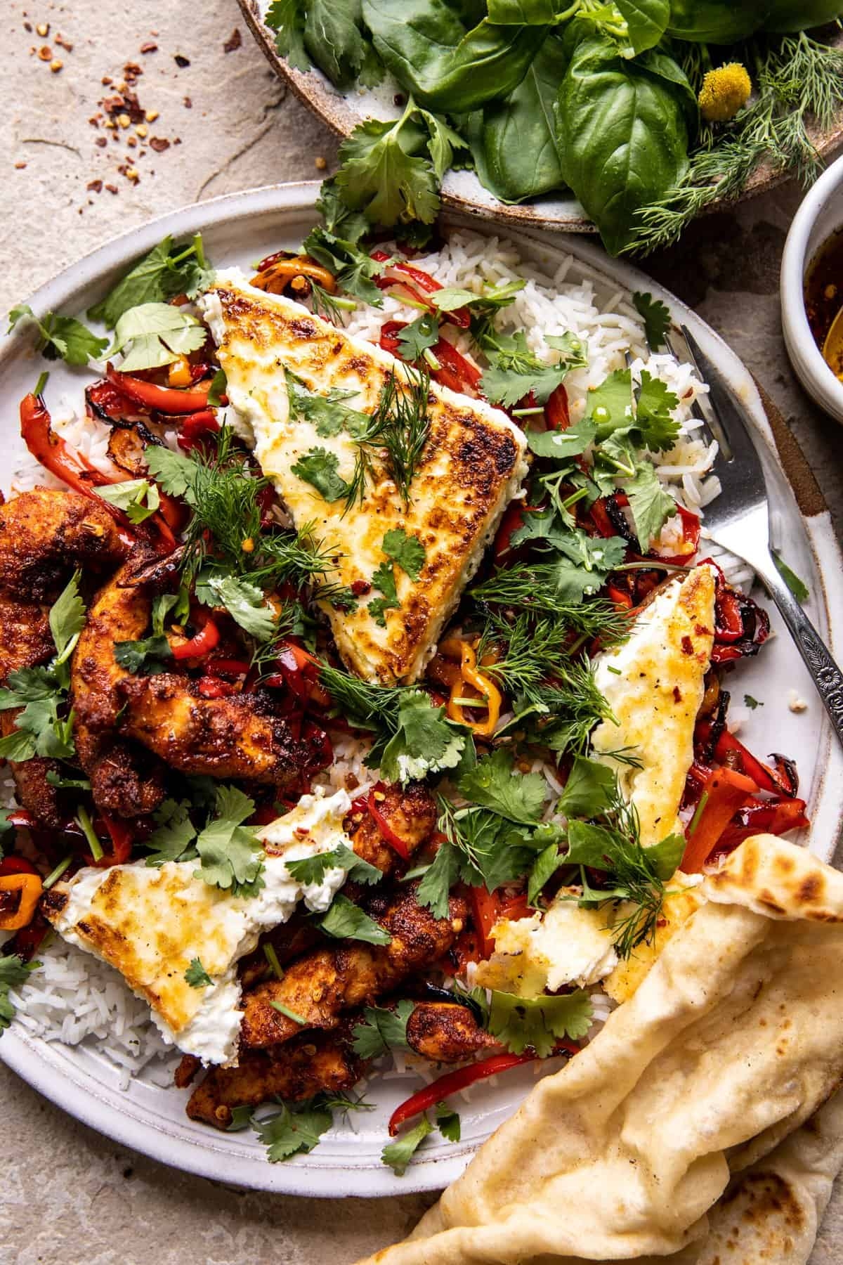 Crispy Feta With Lemon Pepper Chicken And Rice Half Baked Harvest