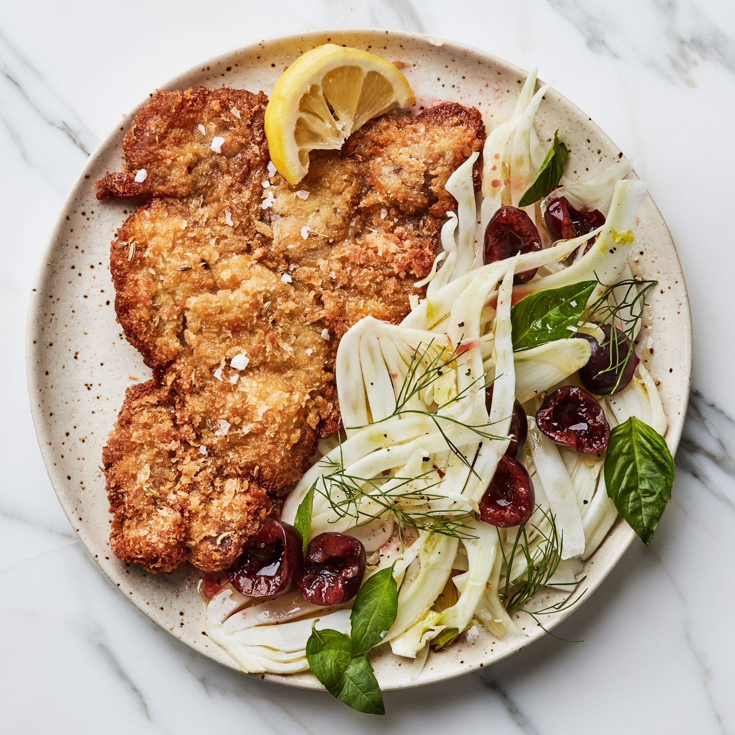 Crispy Pork Cutlets With Fennel Salad Recipe Bon App tit