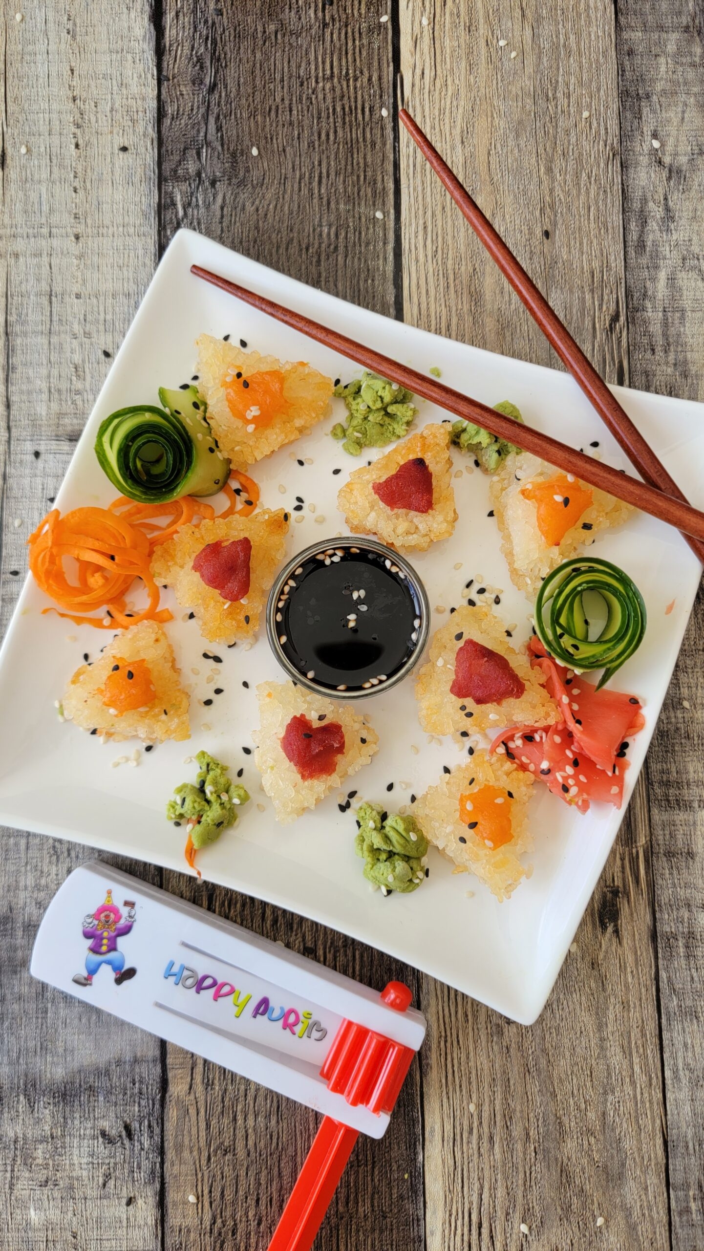 Crispy Rice Sushi Hamentaschen Kosher Everyday Crispy Rice Sushi Hamentaschen Kosher Everyday