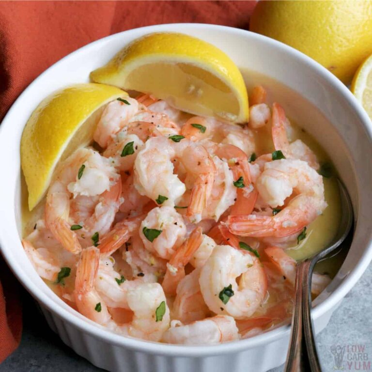 Crock Pot Shrimp Scampi Easy Slow Cooker Recipe Low Carb Yum