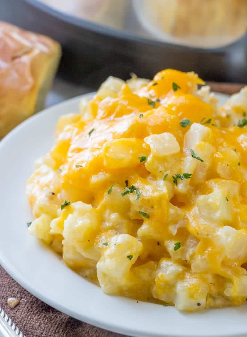 Crockpot Cheesy Potatoes Tornadough Alli A Cheesy Delicous Recipe 