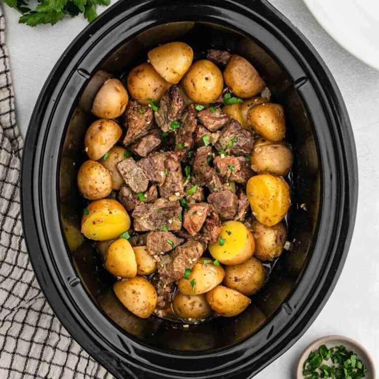 Crockpot Steak And Potatoes Eating On A Dime
