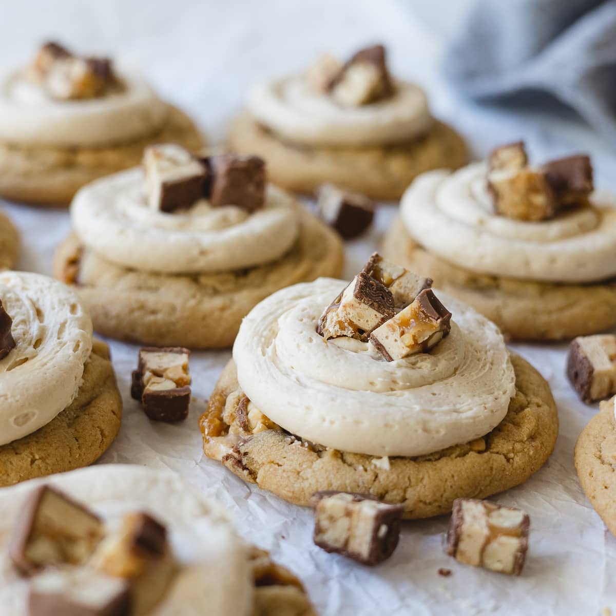 Crumbl Snickers Peanut Butter Cookies Bellewood Cottage