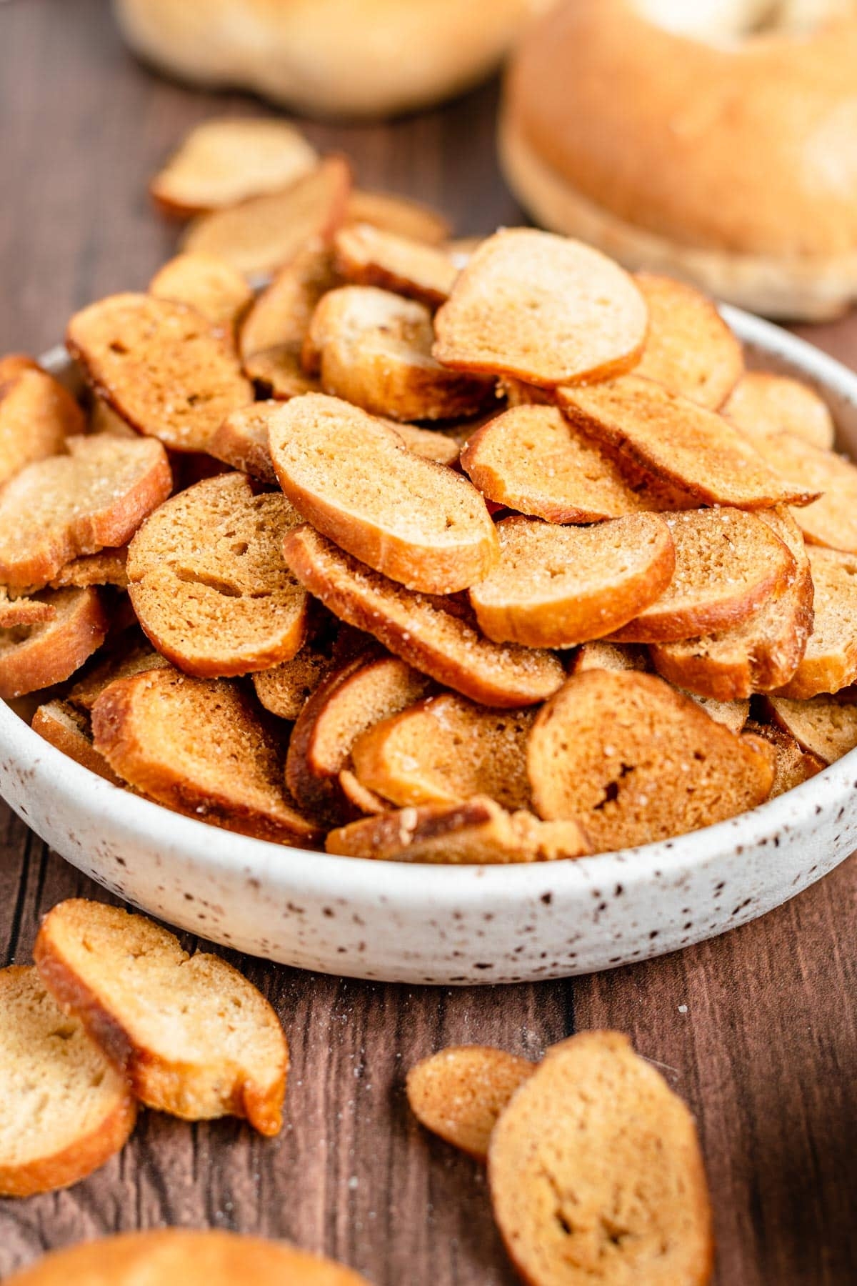 Crunchy Homemade Bagel Chips The Practical Kitchen Crunchy Homemade Bagel Chips The Practical Kitchen