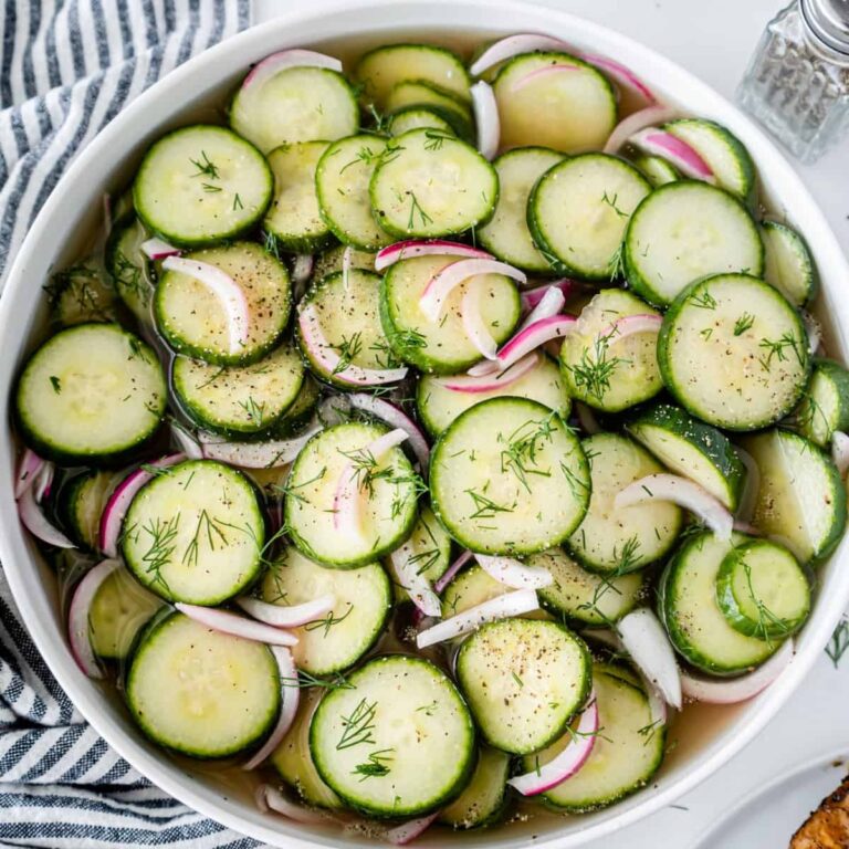Cucumber Onion Salad Real Housemoms