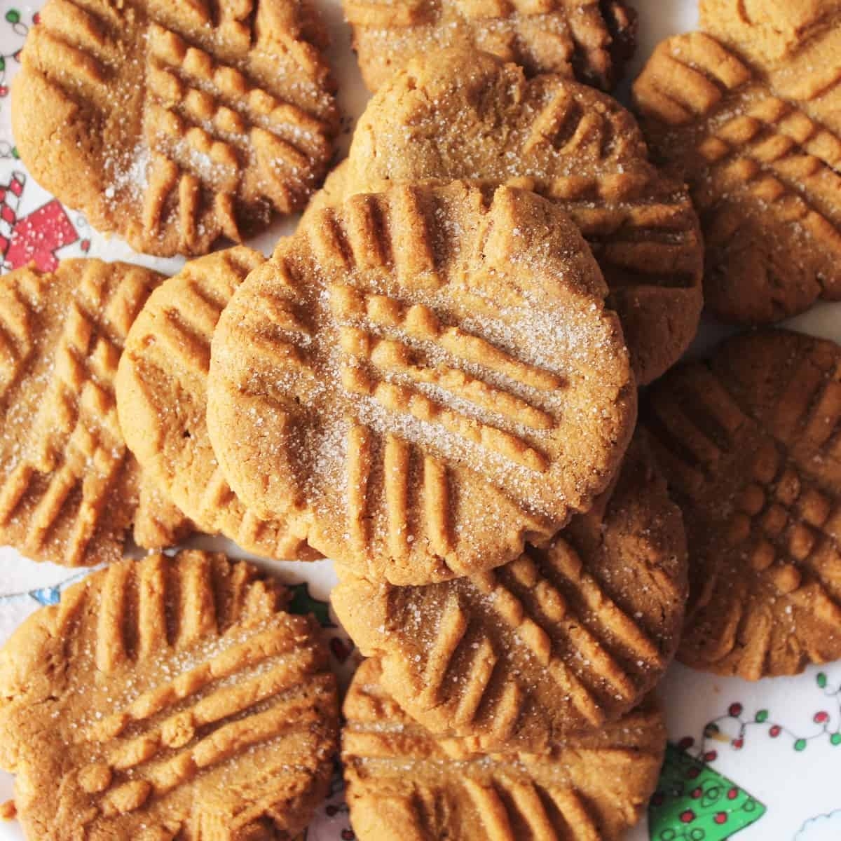Dairy Free Peanut Butter Cookies Just 4 Ingredients 