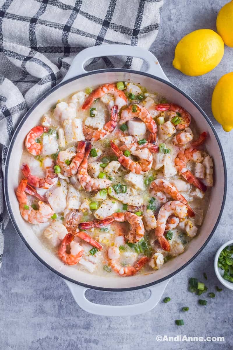 Easiest Cod And Shrimp Recipe