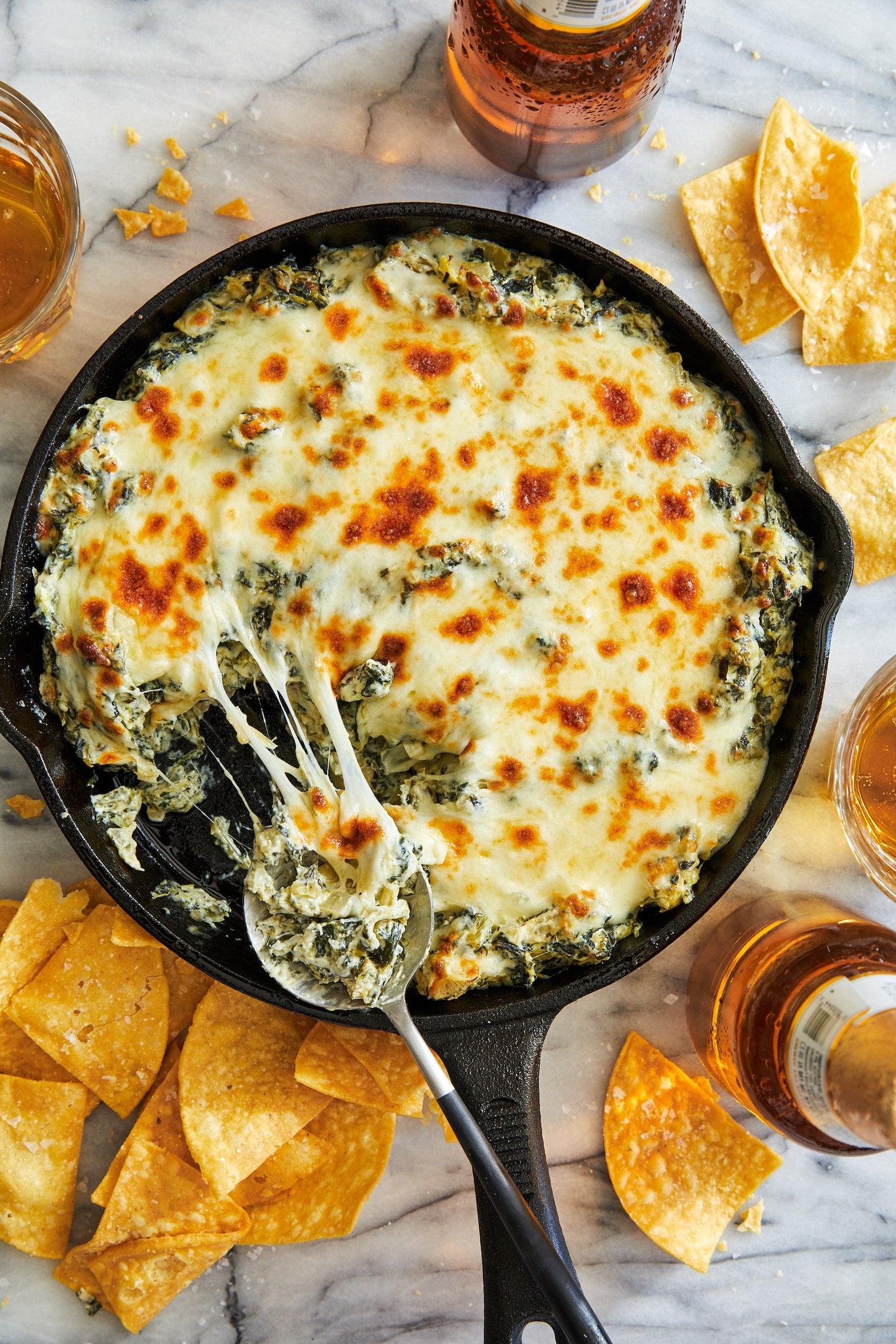 Easy Baked Hot Spinach And Artichoke Dip Recipe In A Skillet Easy Baked Hot Spinach And Artichoke Dip Recipe In A Skillet