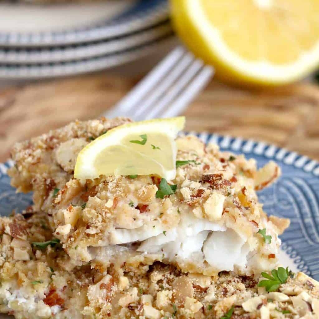 Easy Baked Walleye Recipe With Lemon And Almonds Recipes From Leftovers
