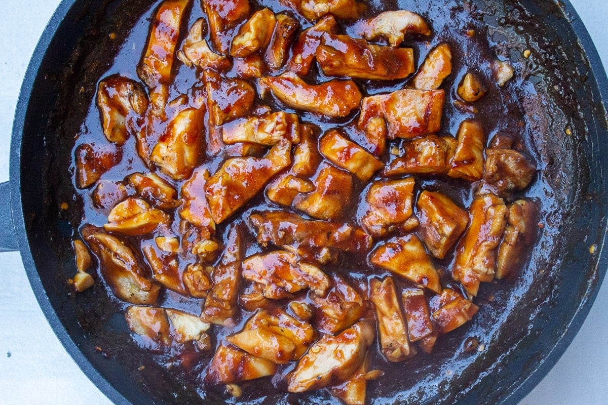 Easy Bourbon Chicken Recipe Mall Copycat 20 Min Two Kooks In The Kitchen 