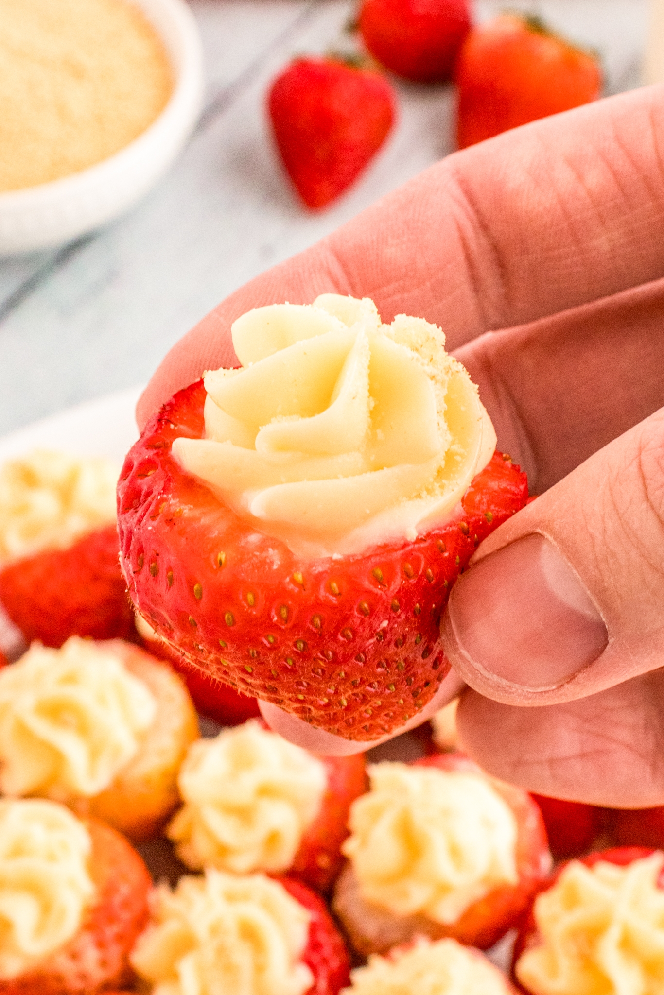 Easy Cheesecake Strawberries Deviled Strawberry 