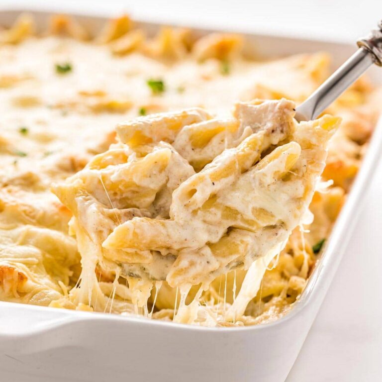 Easy Chicken Alfredo Bake Best Chicken Alfredo Recipe 