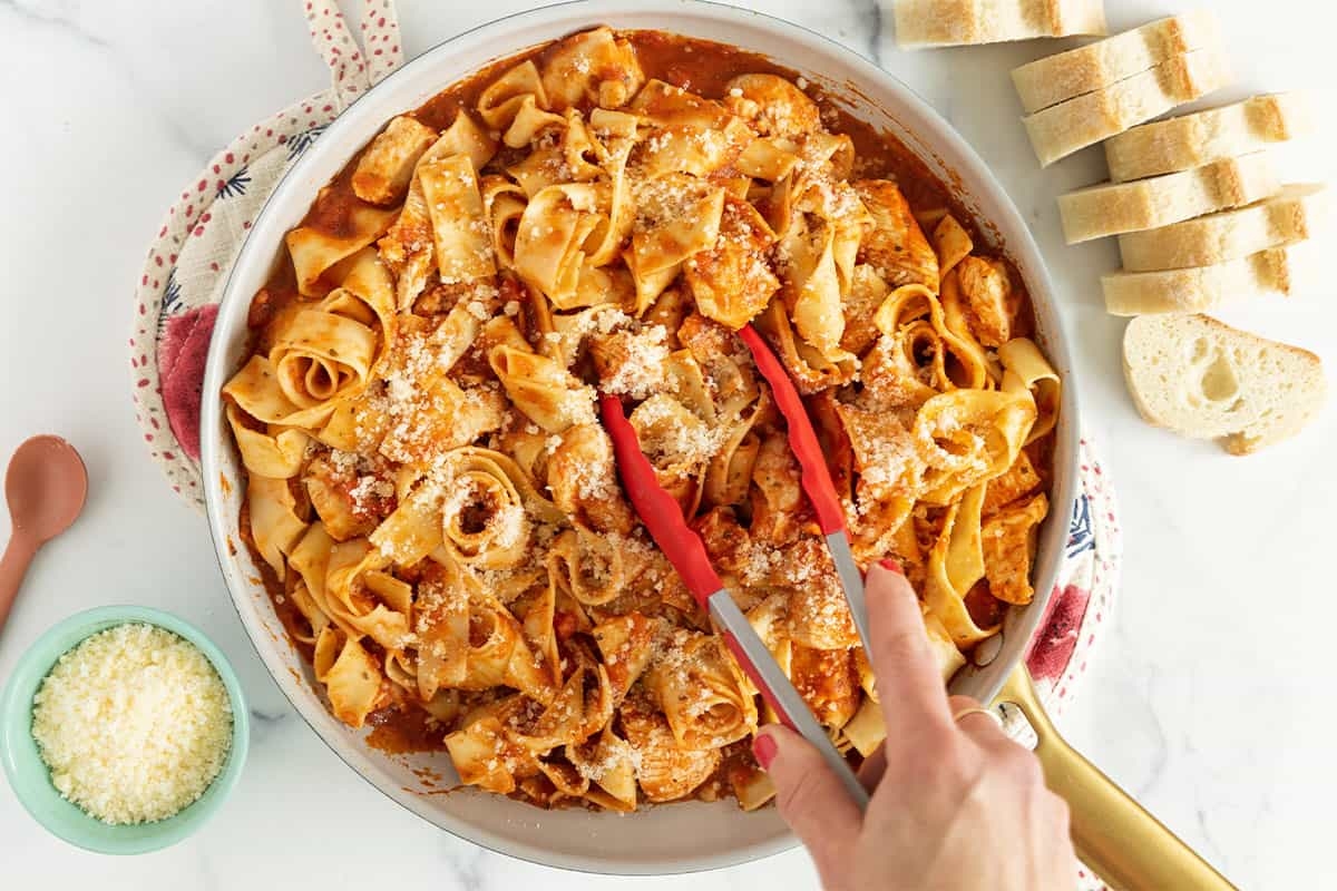 Easy Chicken In Tomato Sauce with Pasta Yummy Toddler Food