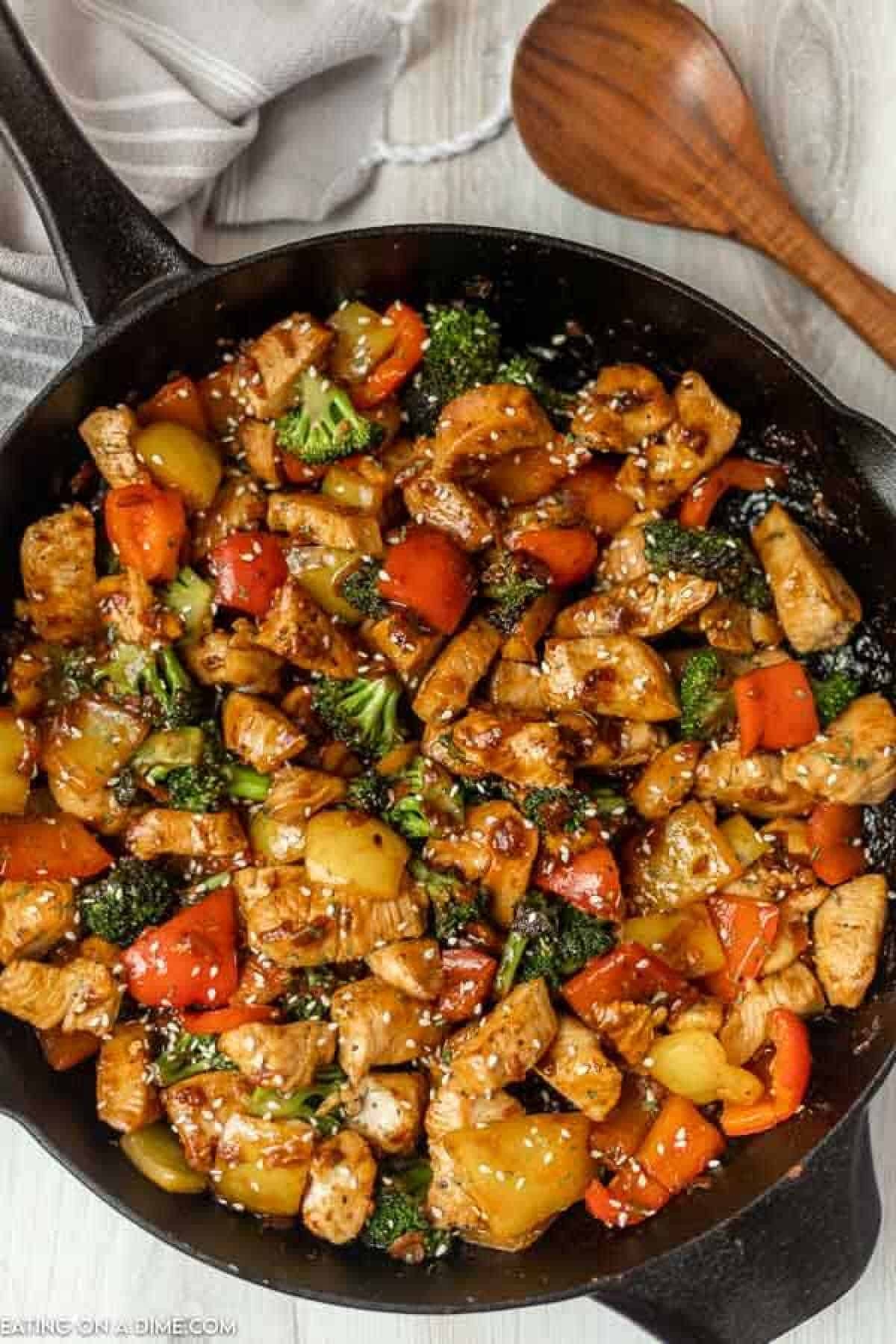 Easy Chicken Stir Fry Recipe For Busy Nights Eating On A Dime