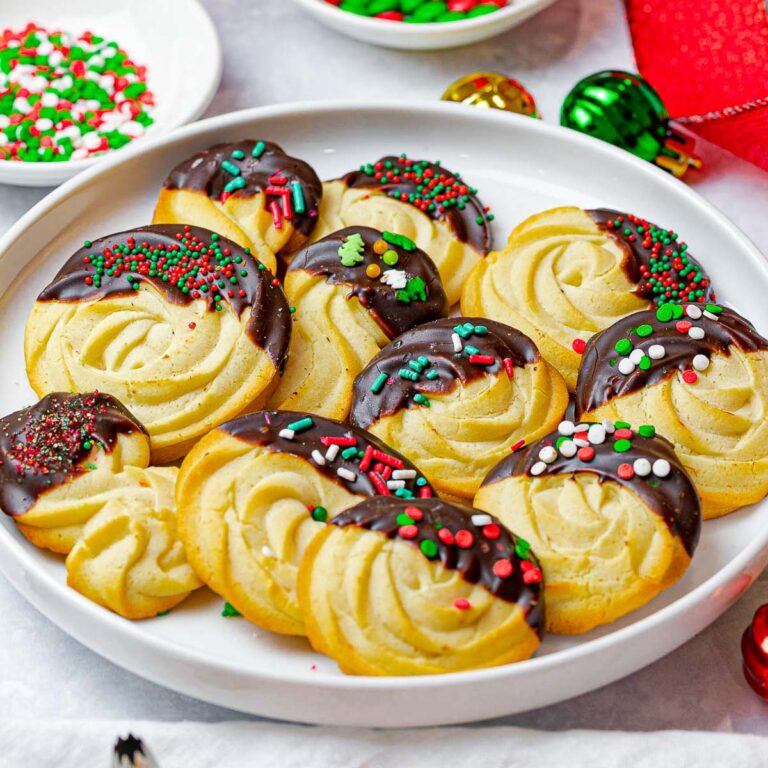 Easy Christmas Butter Cookies Ready In 20 Minutes Drive Me Hungry