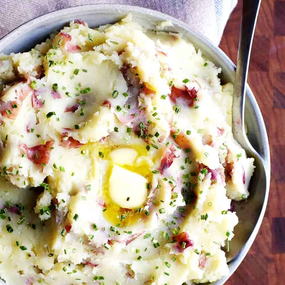 Easy Creamy Mashed Red Potatoes Pinch And Swirl