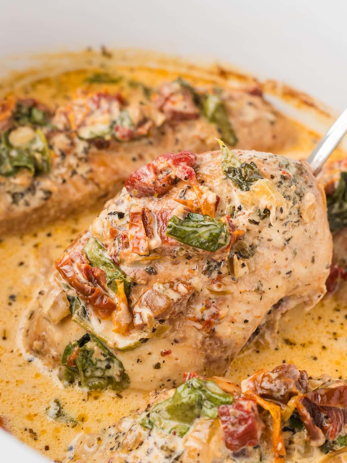 Easy Crockpot Tuscan Chicken Recipe