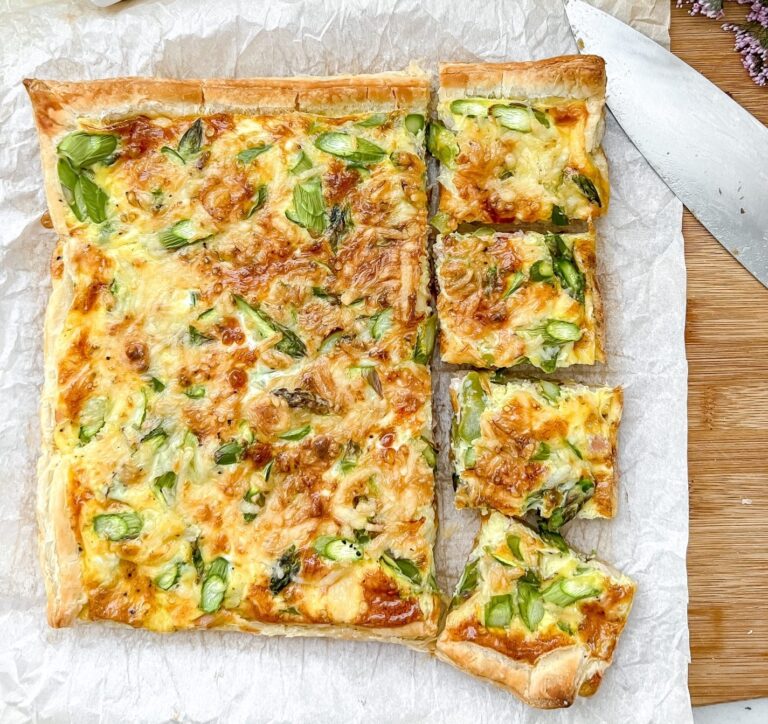 Easy Flaky Cheesy Spring Puff Pastry Breakfast Right Back Spatula